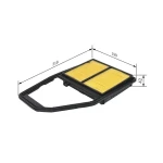 Bosch Hava Filtresi – 1457433322 / OEM 17220PLDY00
