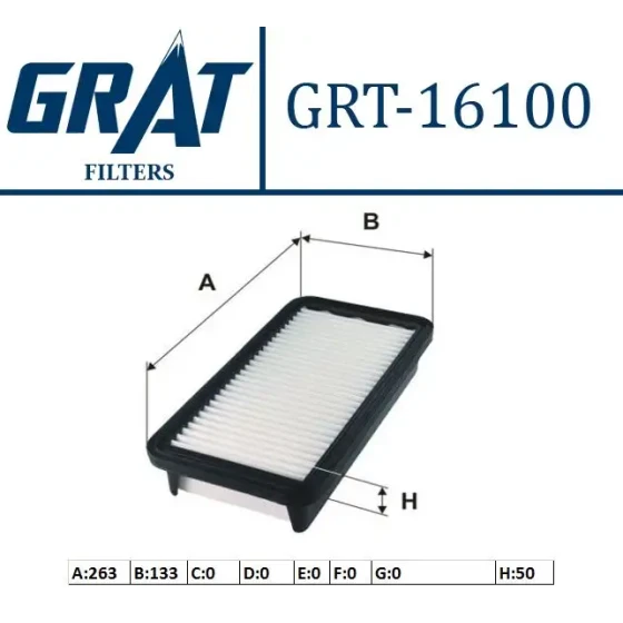GRAT Hava Filtresi – 16100 / OEM 281131G100 ürün görseli