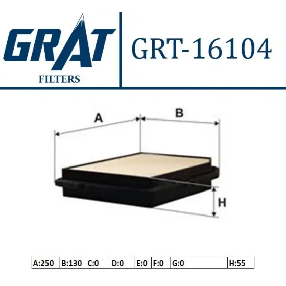 GRAT Hava Filtresi – 16104 / OEM 281131J000 ürün görseli