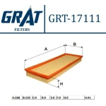 GRAT Hava Filtresi – 17111 / OEM 93BB9601AB