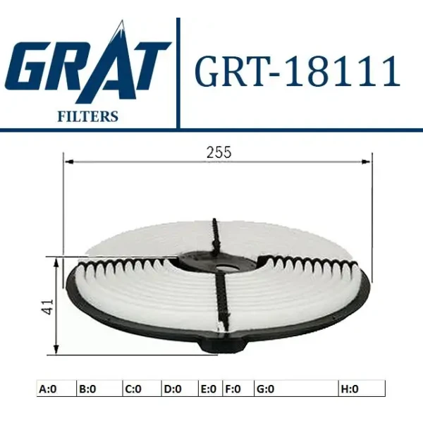 GRAT Hava Filtresi – 18111 / OEM 1780115060