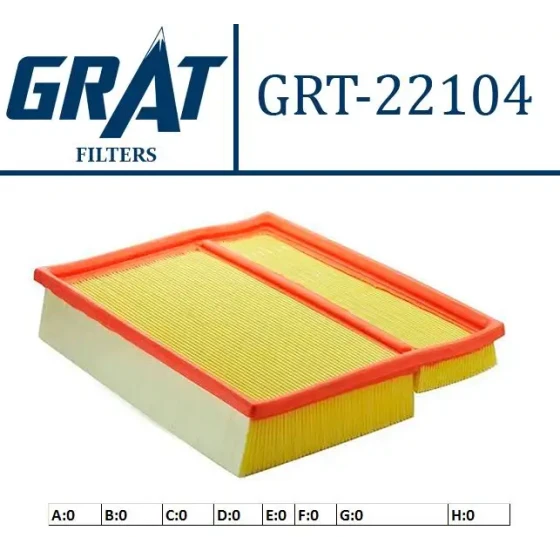 GRAT Hava Filtresi – 22104 / OEM A6040941304 ürün görseli