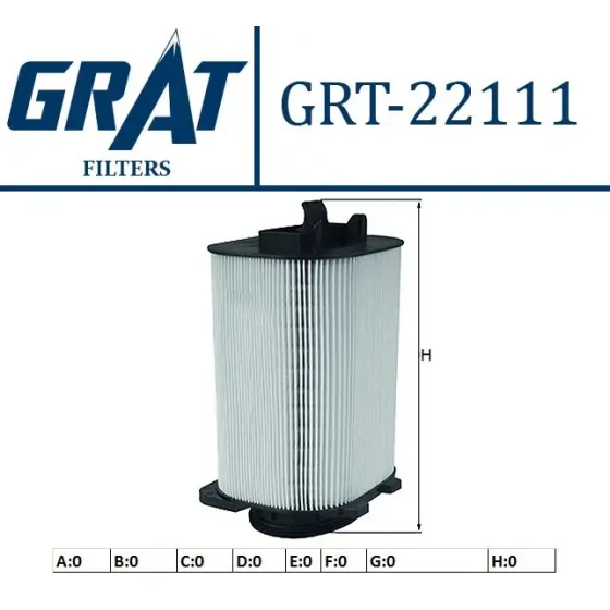 GRAT Hava Filtresi – 22111 / OEM 2740940004 ürün görseli