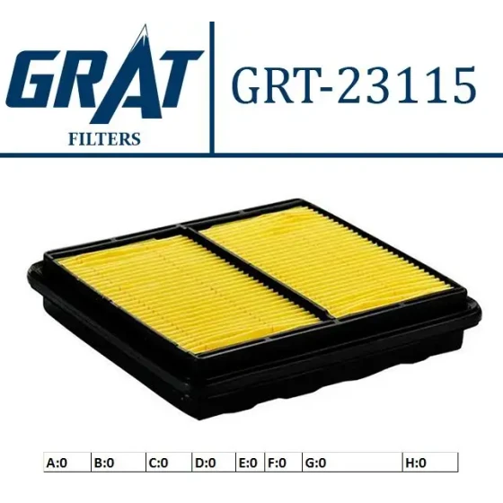 GRAT Hava Filtresi – 23115 / OEM 17220P07000 ürün görseli