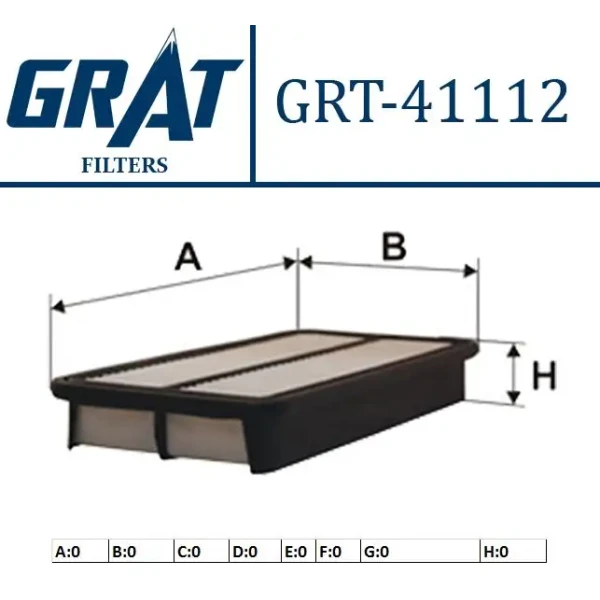 GRAT Hava Filtresi – 41112 / OEM 165464BA1A