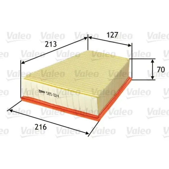 Valeo Hava Filtresi – 585024 / OEM 6Q0129620 ürün görseli