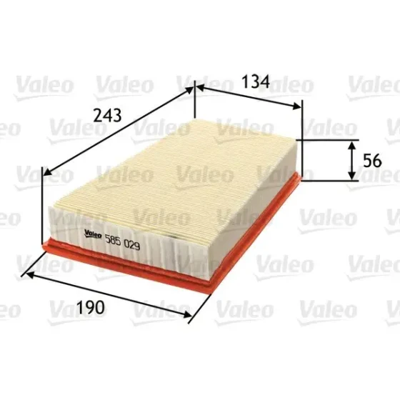 Valeo Hava Filtresi – 585029 / OEM 8200371661 ürün görseli