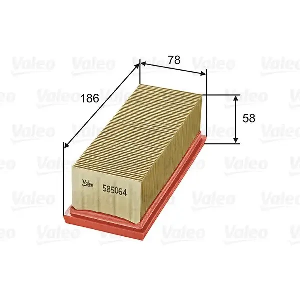 Valeo Hava Filtresi – 585064 / OEM 8200031826