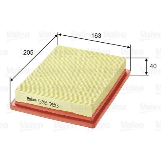Valeo Hava Filtresi – 585266 / OEM 2811322301 ürün görseli