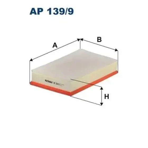 Filtron Hava Filtresi – AP139/9 / OEM 3Q0129620A ürün görseli