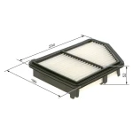 Bosch Hava Filtresi – F026400576 / OEM 172205BAA00