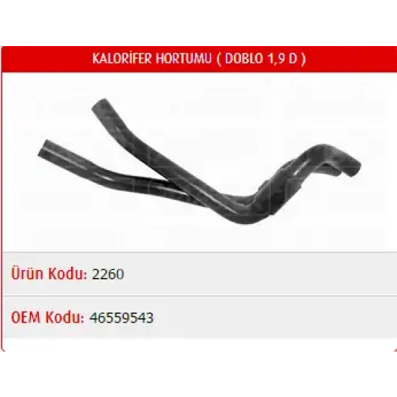 Master Kalorifer Hortumu – M2260 / OEM 46559543 ürün görseli