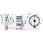 Nissens Kalorifer Motoru – 87107 / OEM A1638204142