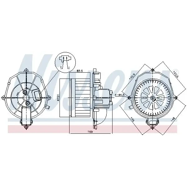 Nissens Kalorifer Motoru – 87518 / OEM 6441AR