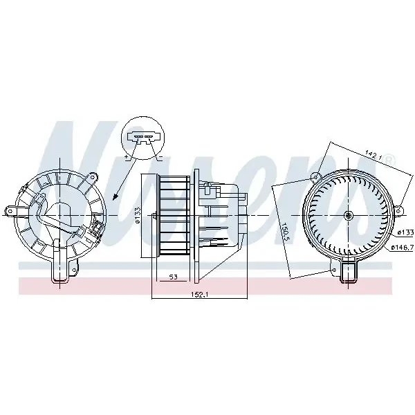 Nissens Kalorifer Motoru – 87546 / OEM 2Q1819021A