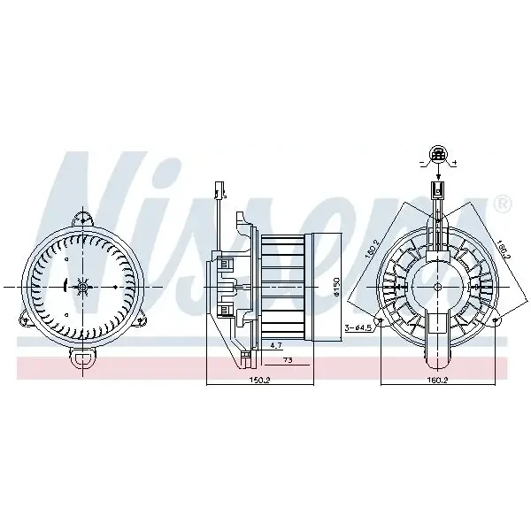 Nissens Kalorifer Motoru – 87579 / OEM A2478308400