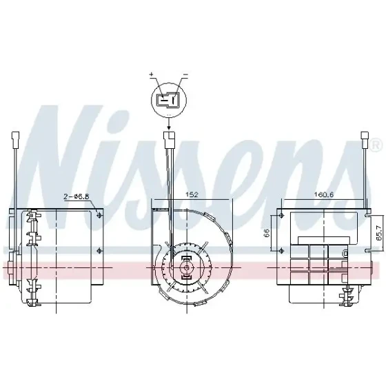 Nissens Kalorifer Motoru – 87613 / OEM A0028303108 ürün görseli
