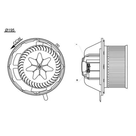 Mahle Kalorifer Motoru – AB194000S / OEM 64119144200 ürün görseli