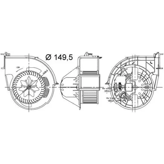 Mahle Kalorifer Motoru – AB83000S / OEM 64119229658 ürün görseli