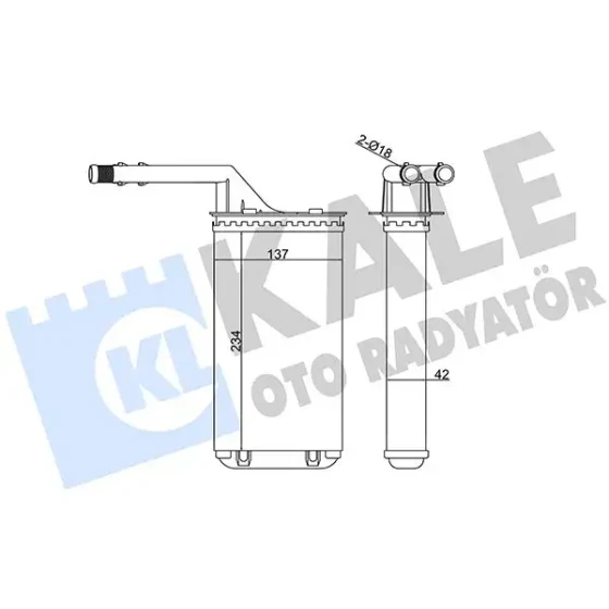 KALE Kalorifer Radyatörü – 346275 / OEM 644875 ürün görseli