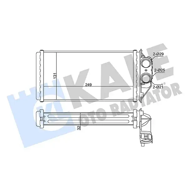KALE Kalorifer Radyatörü – 346290 / OEM 6448K4