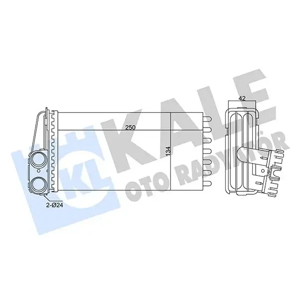 KALE Kalorifer Radyatörü – 346295 / OEM 6448K3
