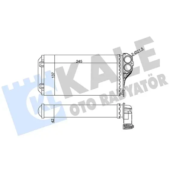 KALE Kalorifer Radyatörü – 346310 / OEM 6448K0 ürün görseli