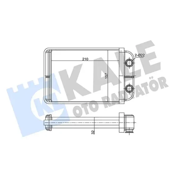 KALE Kalorifer Radyatörü – 346350 / OEM 46723450 ürün görseli