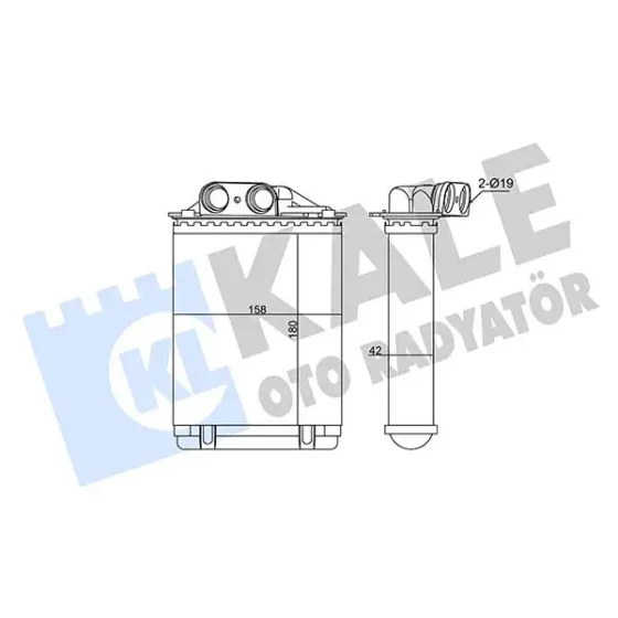 KALE Kalorifer Radyatörü – 346355 / OEM 77362540 ürün görseli
