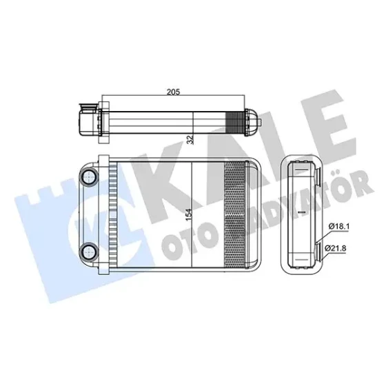 KALE Kalorifer Radyatörü – 346390 / OEM 1618297 ürün görseli