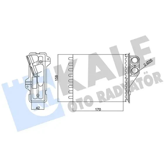 KALE Kalorifer Radyatörü – 346415 / OEM 6001549894 ürün görseli