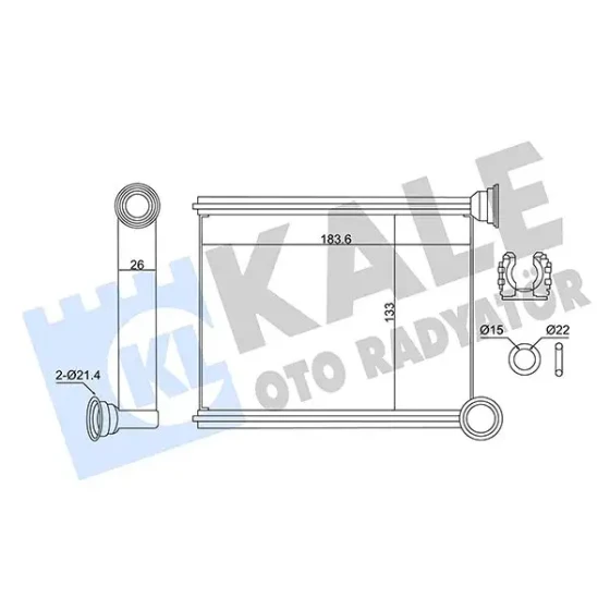 KALE Kalorifer Radyatörü – 346420 / OEM 271153553R ürün görseli