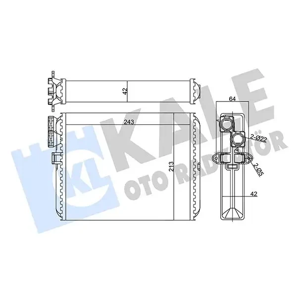 KALE Kalorifer Radyatörü – 346430 / OEM 9171503