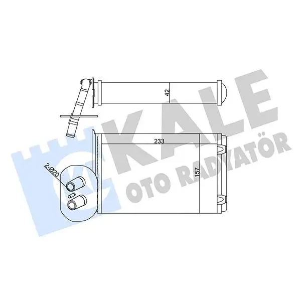KALE Kalorifer Radyatörü – 346445 / OEM 701820031