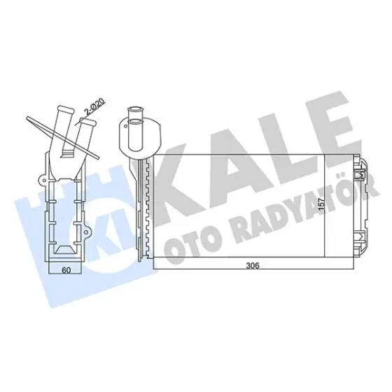 KALE Kalorifer Radyatörü – 346450 / OEM 701819031B ürün görseli