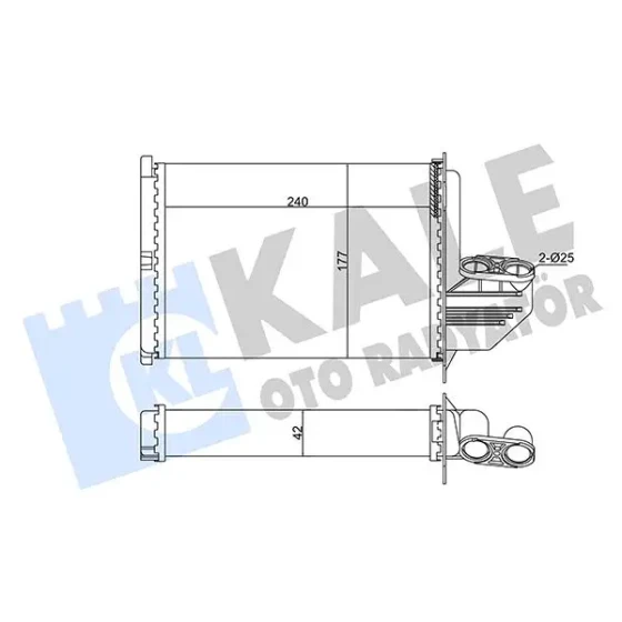 KALE Kalorifer Radyatörü – 346470 / OEM 8390435 ürün görseli