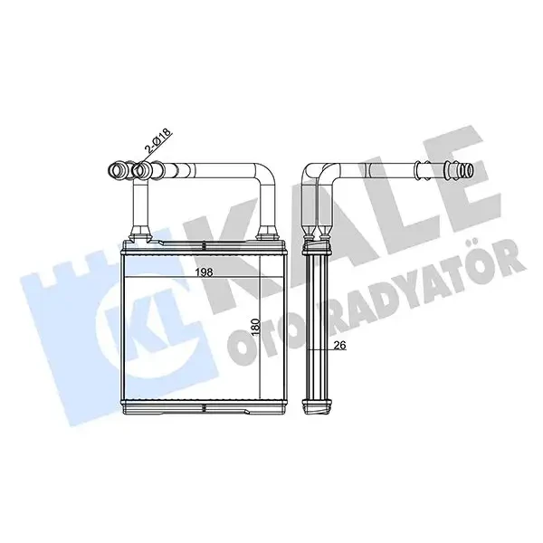 KALE Kalorifer Radyatörü – 346610 / OEM A2118300361
