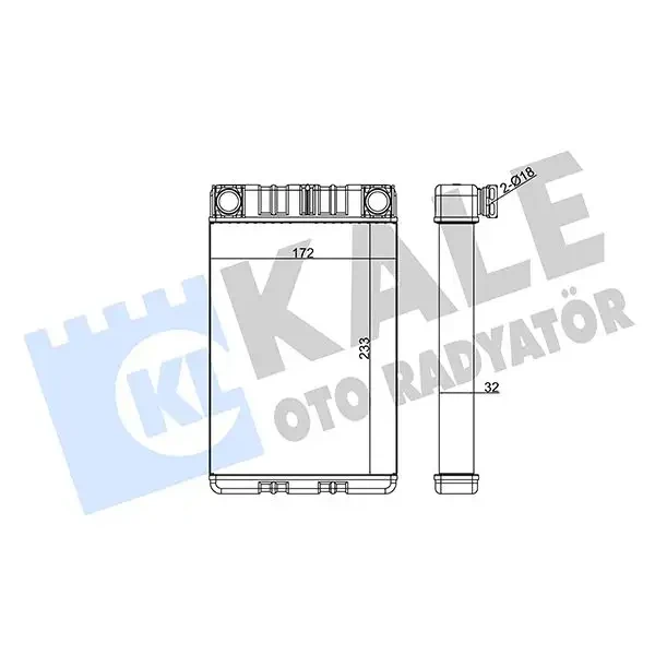 KALE Kalorifer Radyatörü – 346625 / OEM A2038300161