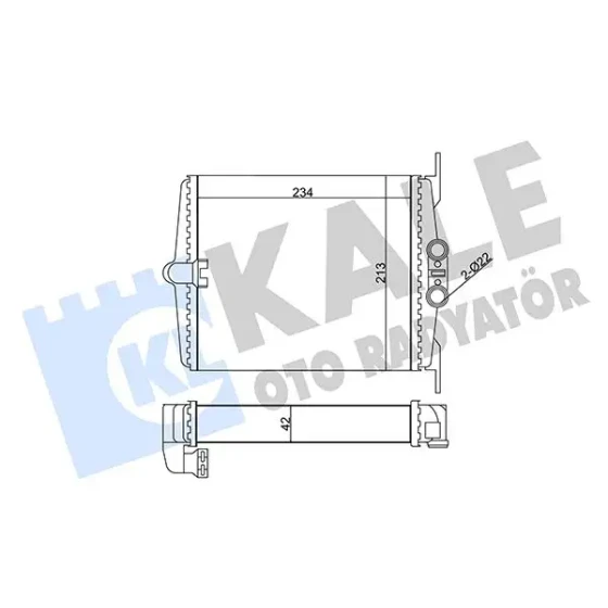 KALE Kalorifer Radyatörü – 346630 / OEM A1408300761 ürün görseli