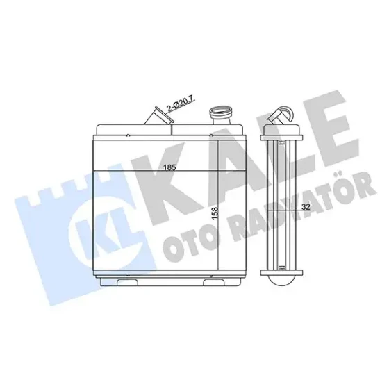 KALE Kalorifer Radyatörü – 346660 / OEM 52463008 ürün görseli