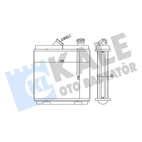 KALE Kalorifer Radyatörü – 346660 / OEM 52463008