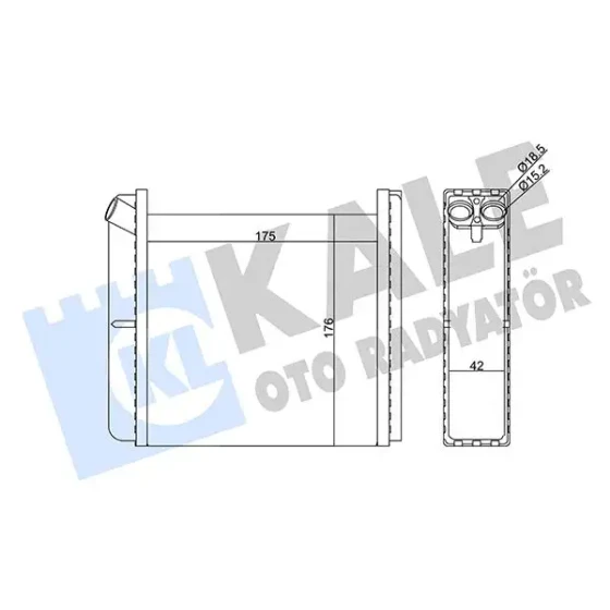 KALE Kalorifer Radyatörü – 346665 / OEM 1843106 ürün görseli