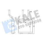 KALE Kalorifer Radyatörü – 346685 / OEM 52463287