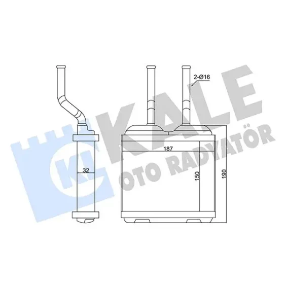 KALE Kalorifer Radyatörü – 346685 / OEM 52463287 ürün görseli