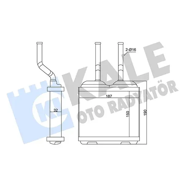 KALE Kalorifer Radyatörü – 346685 / OEM 52463287