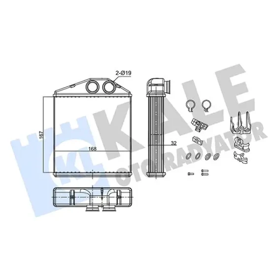 KALE Kalorifer Radyatörü – 346690 / OEM 9196140 ürün görseli