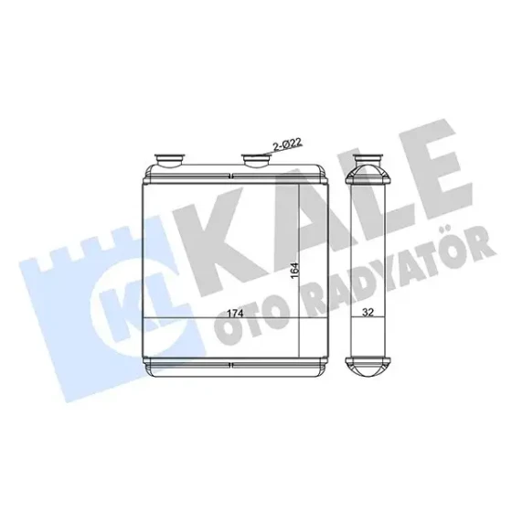 KALE Kalorifer Radyatörü – 346705 / OEM 93175260 ürün görseli