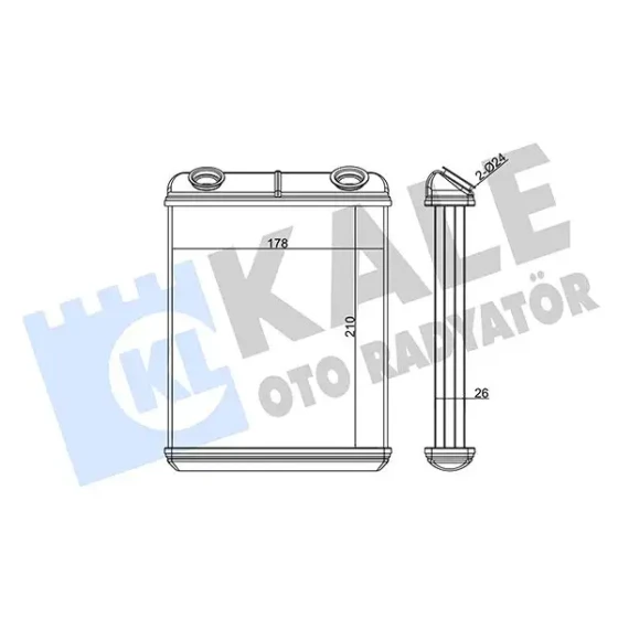 KALE Kalorifer Radyatörü – 346715 / OEM 7701206524 ürün görseli