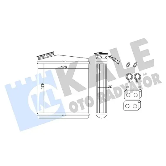 KALE Kalorifer Radyatörü – 346735 / OEM LR002632 ürün görseli