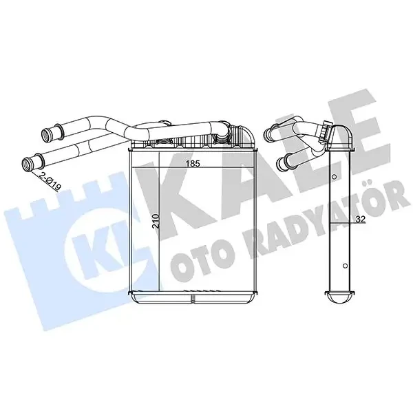 KALE Kalorifer Radyatörü – 346740 / OEM 95557232600